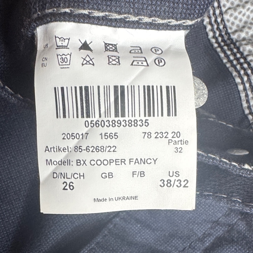 Brax Cooper Fancy Navy Pants View 4
